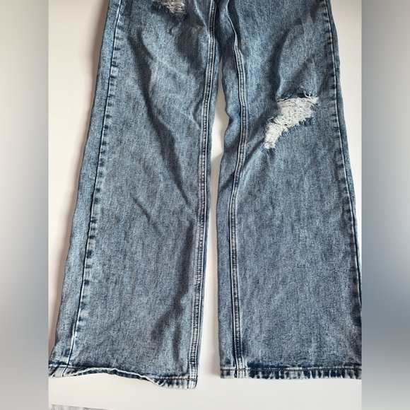 SHEIN Women’s Size 4 Blue Mom Jeans High Waist Straight Leg 32 Inseam Baggy - Picture 2 of 8